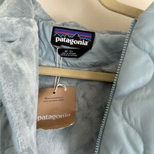Patagonia Kids Light Blue Puffer Jacket
